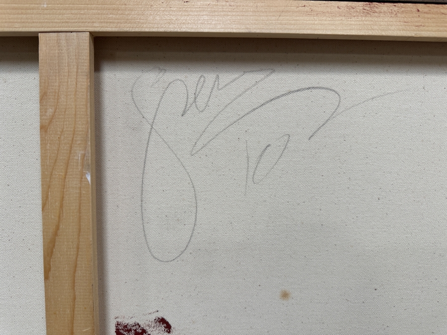 Gerrit Greve (1948-2024, Cardiff by the Sea, CA) Original Acrylic Painting On Canvas 2010 Signed Verso 48' X 24' Estimate $1,152 - $1,440 [Photo 6]