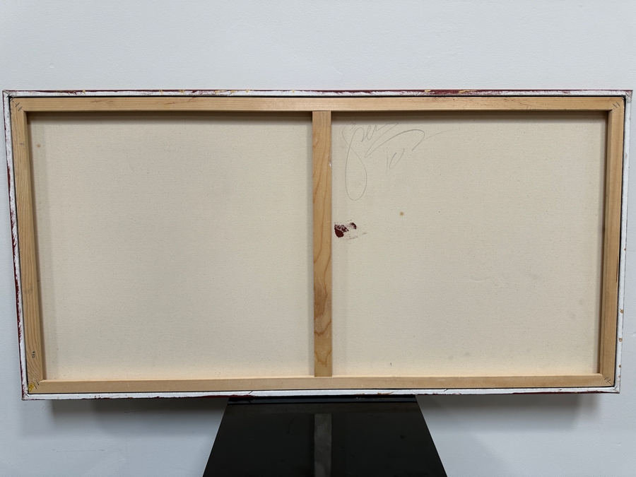 Gerrit Greve (1948-2024, Cardiff by the Sea, CA) Original Acrylic Painting On Canvas 2010 Signed Verso 48' X 24' Estimate $1,152 - $1,440 [Photo 5]