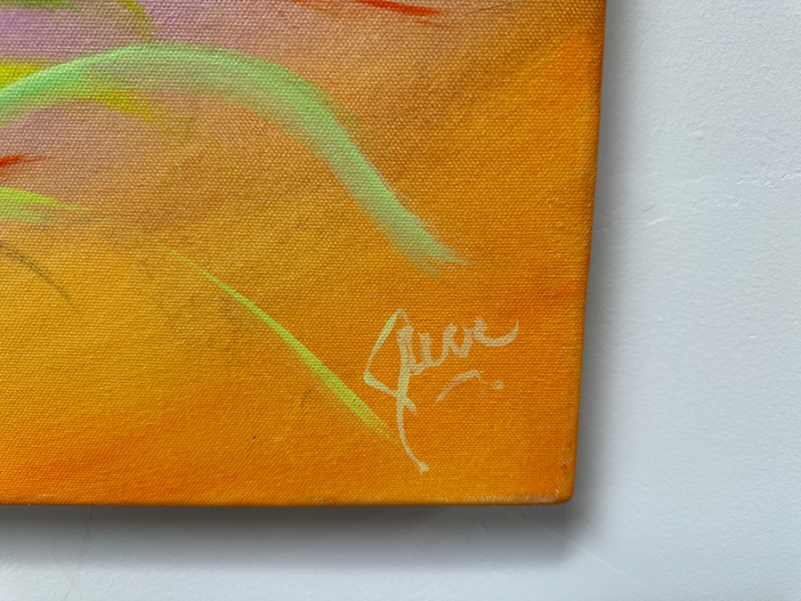 Gerrit Greve (1948-2024, Cardiff by the Sea, CA) Original Acrylic Painting On Canvas Signed Lower Right 48' X 24' Estimate $1,152 - $1,440 [Photo 5]