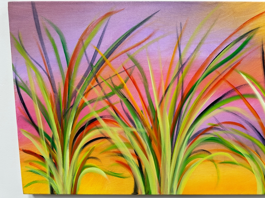 Gerrit Greve (1948-2024, Cardiff by the Sea, CA) Original Acrylic Painting On Canvas Signed Lower Right 48' X 24' Estimate $1,152 - $1,440 [Photo 3]