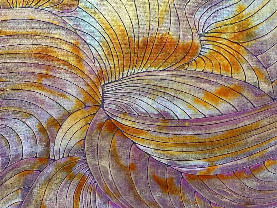 Gerrit Greve (1948-2024, Cardiff by the Sea, CA) Original Acrylic Painting On Canvas Signed Verso 48' X 24' Estimate $1,152 - $1,440 [Photo 4]