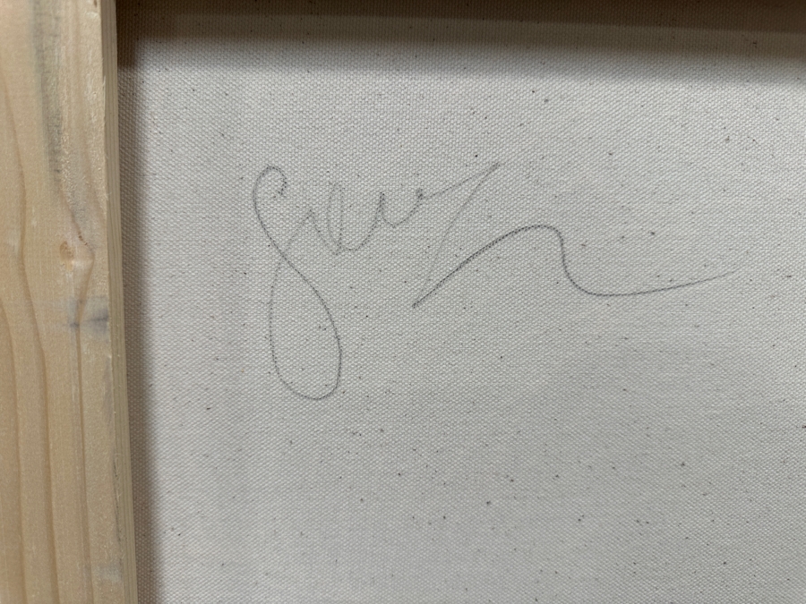 Gerrit Greve (1948-2024, Cardiff by the Sea, CA) Original Acrylic Painting On Canvas Signed Verso 48' X 24' Estimate $1,152 - $1,440 [Photo 7]