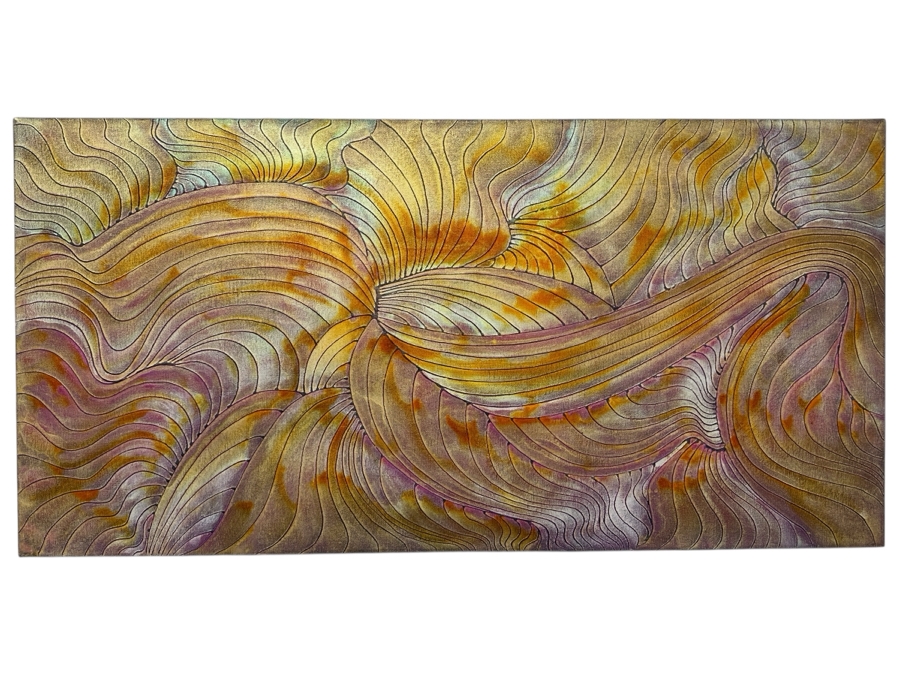 Gerrit Greve (1948-2024, Cardiff by the Sea, CA) Original Acrylic Painting On Canvas Signed Verso 48' X 24' Estimate $1,152 - $1,440 [Photo 1]