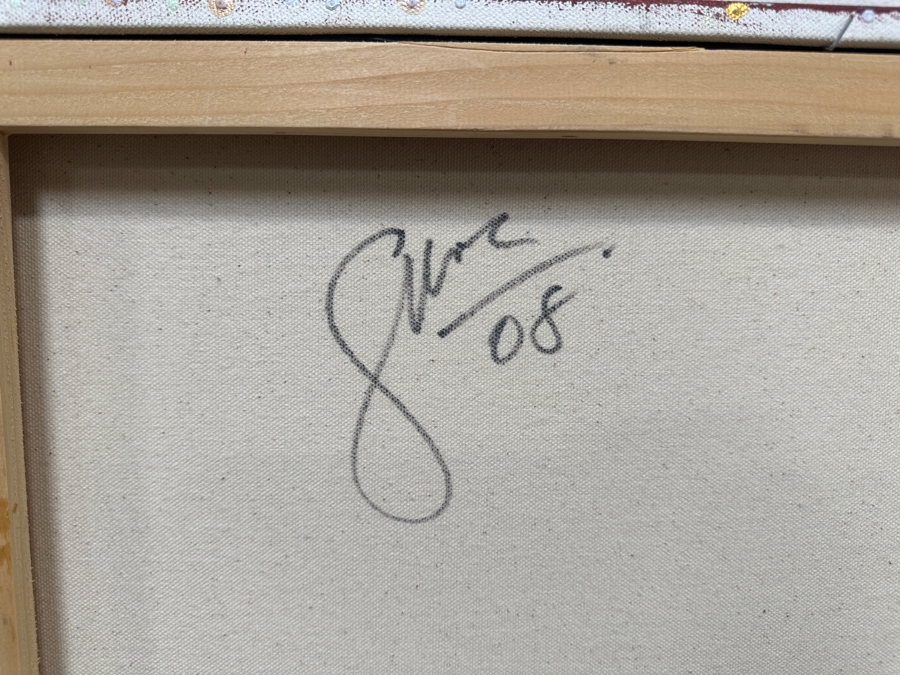 Gerrit Greve (1948-2024, Cardiff by the Sea, CA) Original Acrylic Painting On Canvas 2008 Signed Verso 48' X 24' Estimate $1,152 - $1,440 [Photo 6]