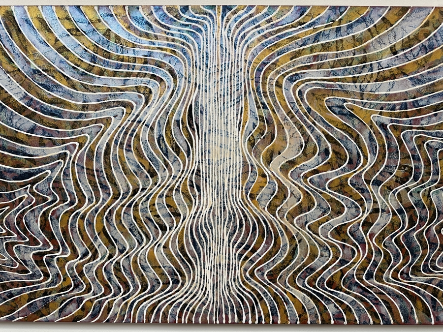 Gerrit Greve (1948-2024, Cardiff by the Sea, CA) Original Acrylic Painting On Canvas 2008 Signed Verso 48' X 24' Estimate $1,152 - $1,440 [Photo 3]