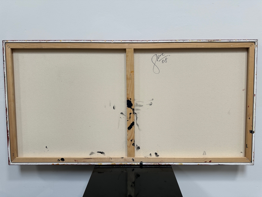 Gerrit Greve (1948-2024, Cardiff by the Sea, CA) Original Acrylic Painting On Canvas 2008 Signed Verso 48' X 24' Estimate $1,152 - $1,440 [Photo 5]