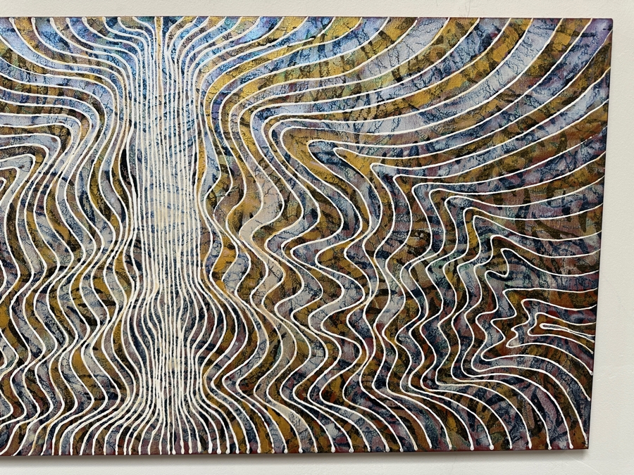 Gerrit Greve (1948-2024, Cardiff by the Sea, CA) Original Acrylic Painting On Canvas 2008 Signed Verso 48' X 24' Estimate $1,152 - $1,440 [Photo 4]