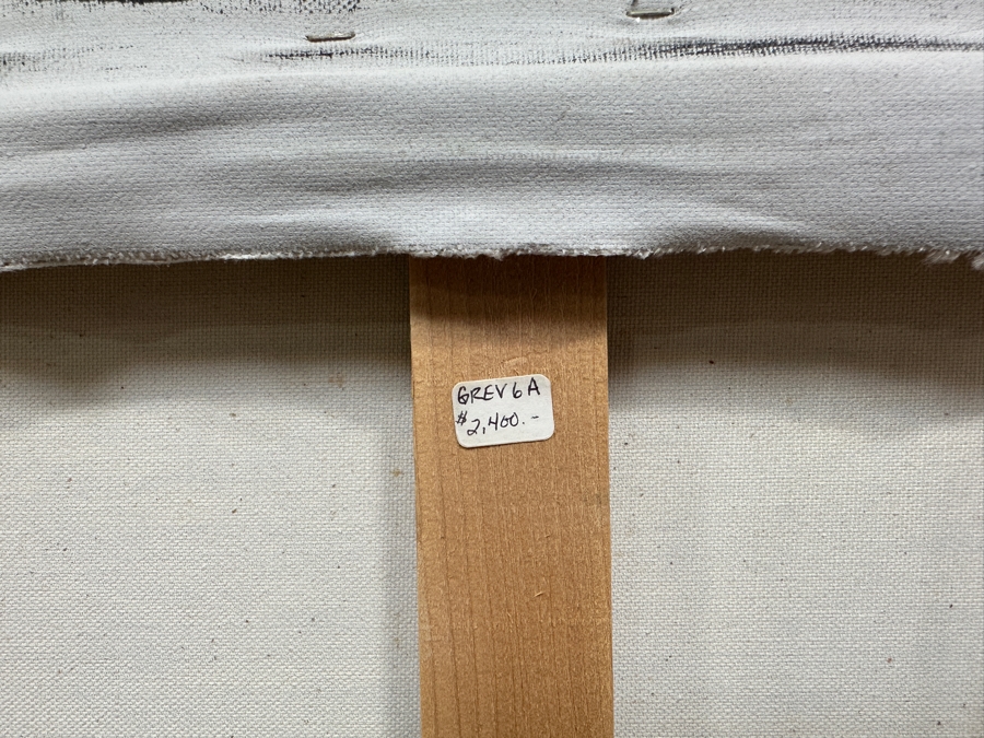 Gerrit Greve (1948-2024, Cardiff by the Sea, CA) Original Acrylic Painting On Canvas Titled 'Red Waves' 1992 Signed Verso 30' X 40' Estimate $1,200 - $1,500 [Photo 7]