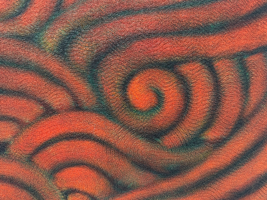 Gerrit Greve (1948-2024, Cardiff by the Sea, CA) Original Acrylic Painting On Canvas Titled 'Red Waves' 1992 Signed Verso 30' X 40' Estimate $1,200 - $1,500 [Photo 3]