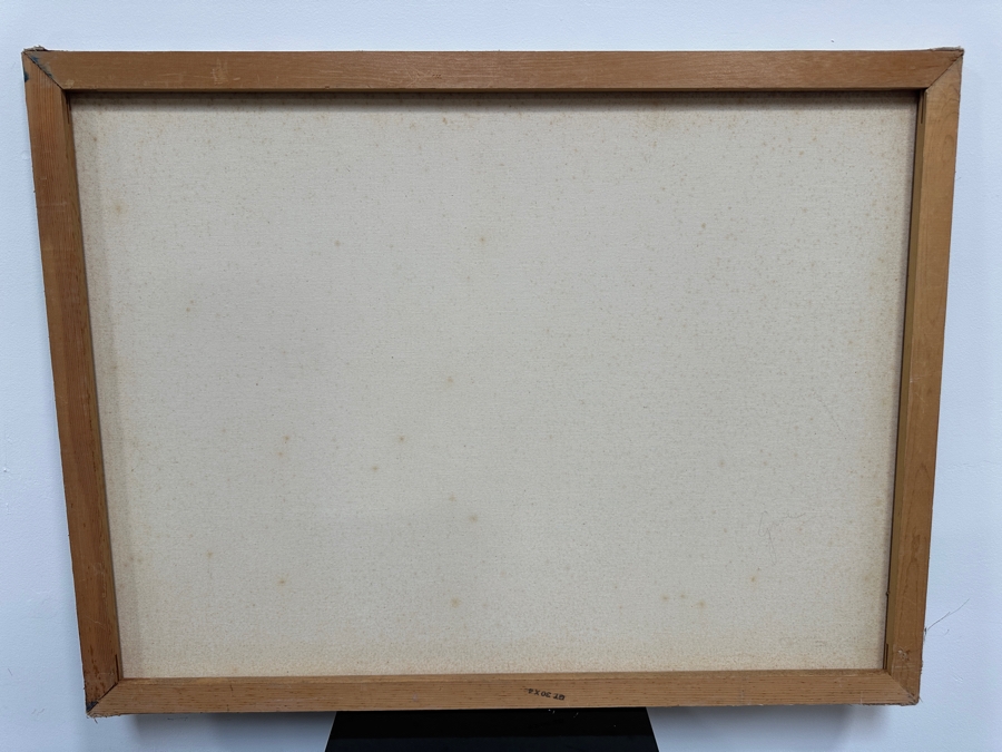 Gerrit Greve (1948-2024, Cardiff by the Sea, CA) Original Acrylic Painting On Canvas Titled '2 Faces'  Signed Lower Right 30' X 40' Estimate $1,200 - $1,500 [Photo 6]