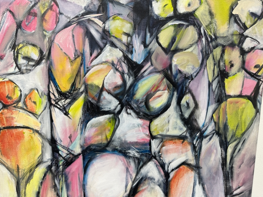 Gerrit Greve (1948-2024, Cardiff by the Sea, CA) Original Acrylic Painting On Canvas Titled 'Multiple Nude' Signed Lower Right 30' X 40' Estimate $1,200 - $1,500 [Photo 4]