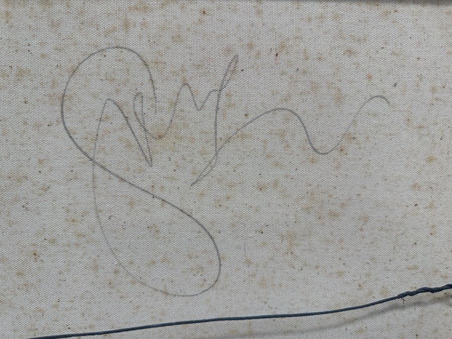 Gerrit Greve (1948-2024, Cardiff by the Sea, CA) Original Acrylic Painting On Canvas Titled 'Heart Murmur' Signed Lower Right And Verso 40' X 30' Estimate $1,200 - $1,500 [Photo 5]