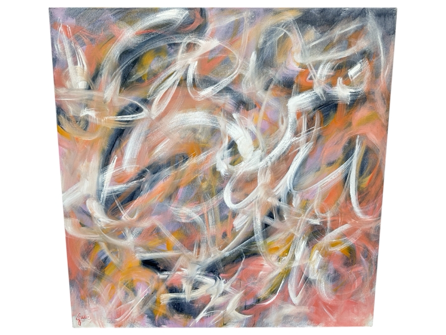 Gerrit Greve (1948-2024, Cardiff by the Sea, CA) Original Acrylic Painting On Canvas Signed Lower Left 48' X 48' Estimate $2,304 - $2,880