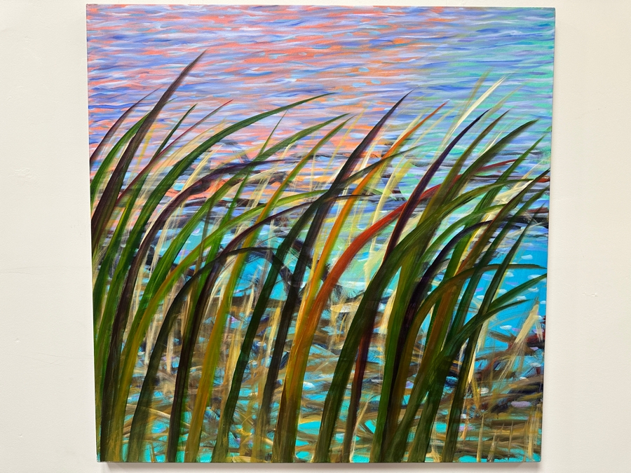 Gerrit Greve (1948-2024, Cardiff by the Sea, CA) Original Acrylic Painting On Canvas 2022 Signed Verso 48' X 48' Estimate $2,304 - $2,880 [Photo 2]