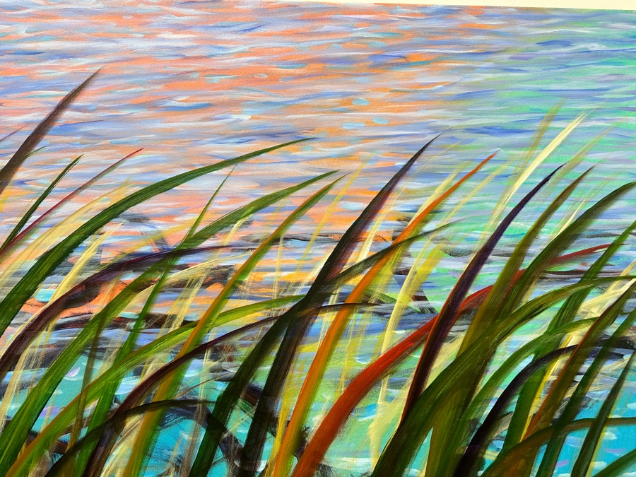 Gerrit Greve (1948-2024, Cardiff by the Sea, CA) Original Acrylic Painting On Canvas 2022 Signed Verso 48' X 48' Estimate $2,304 - $2,880 [Photo 3]