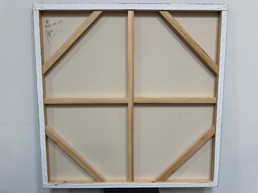 Gerrit Greve (1948-2024, Cardiff by the Sea, CA) Original Acrylic Painting On Canvas 2022 Signed Verso 48' X 48' Estimate $2,304 - $2,880 [Photo 5]