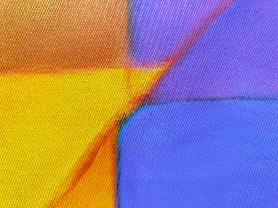 Gerrit Greve (1948-2024, Cardiff by the Sea, CA) Original Acrylic Painting On Canvas Titled 'Structure 23' 2022 Signed Verso 48' X 48' Estimate $2,304 - $2,880 [Photo 4]