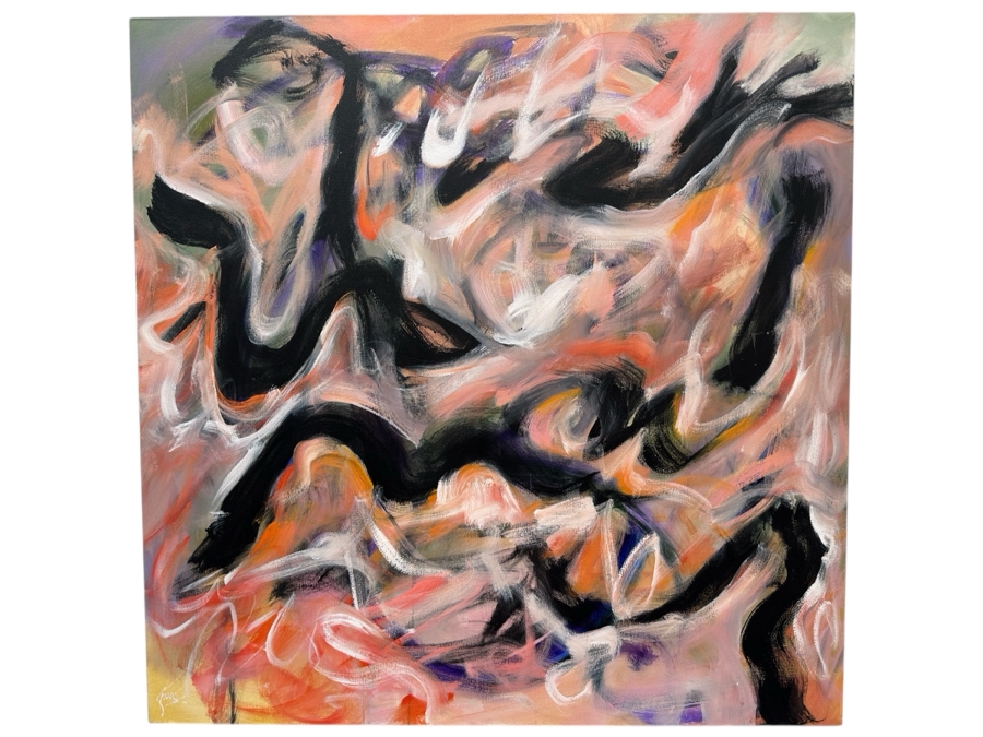 Gerrit Greve (1948-2024, Cardiff by the Sea, CA) Original Acrylic Painting On Canvas Signed Lower Left 48' X 48' Estimate $2,304 - $2,880