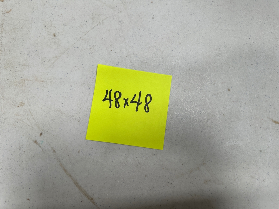 Gerrit Greve (1948-2024, Cardiff by the Sea, CA) Original Acrylic Sand Painting On Canvas Titled 'Icon Prayer' 2001 Signed Verso 48' X 48' Estimate $2,304 - $2,880 [Photo 9]