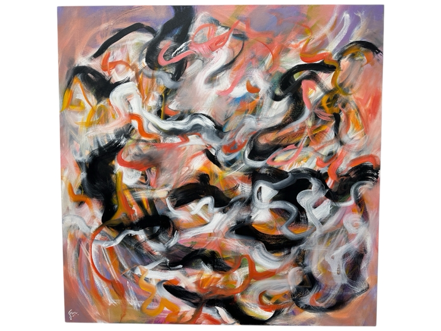 Gerrit Greve (1948-2024, Cardiff by the Sea, CA) Original Acrylic Painting On Canvas Signed Lower Left 48' X 48' Estimate $2,304 - $2,880