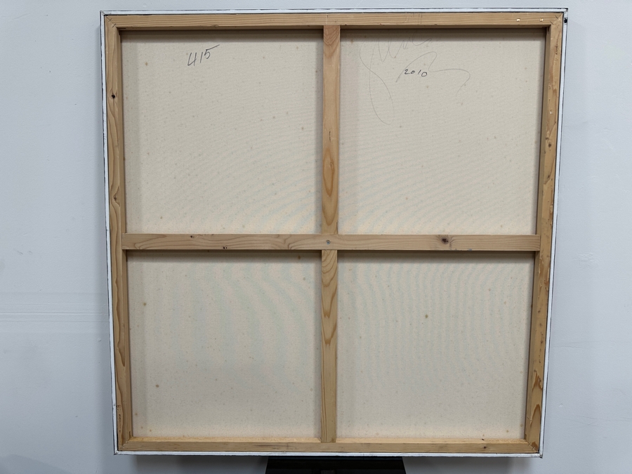 Gerrit Greve (1948-2024, Cardiff by the Sea, CA) Original Acrylic Painting On Canvas Titled 'Abstract Color Field In Manner Of Mark Rothko' 2010 Signed Verso 48' X 48' Estimate $2,304 - $2,880 [Photo 6]