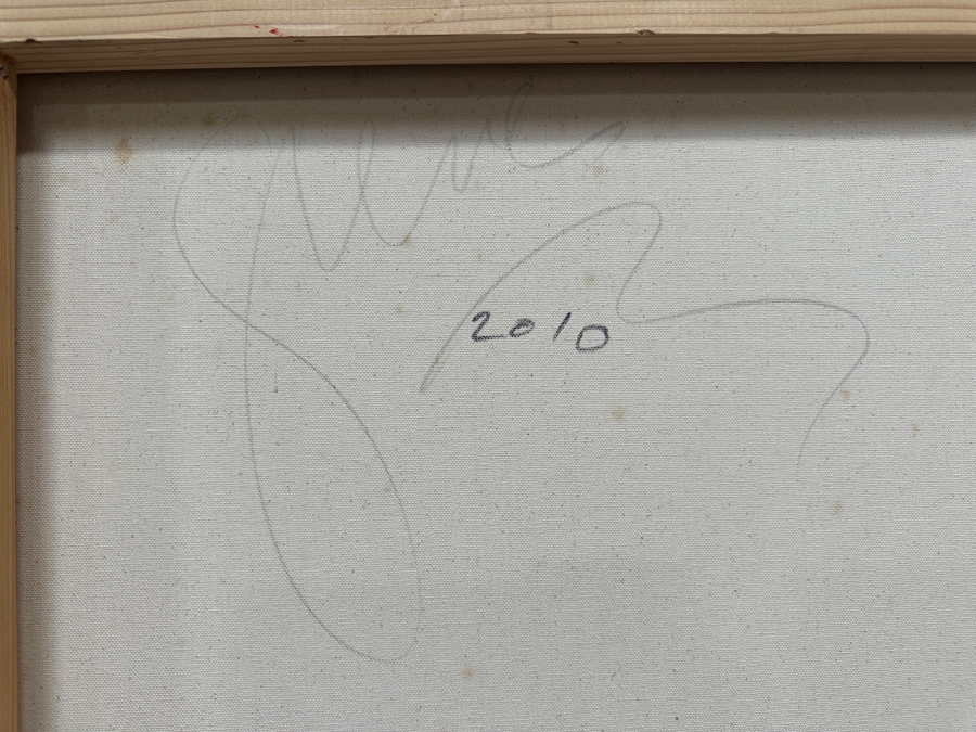 Gerrit Greve (1948-2024, Cardiff by the Sea, CA) Original Acrylic Painting On Canvas Titled 'Abstract Color Field In Manner Of Mark Rothko' 2010 Signed Verso 48' X 48' Estimate $2,304 - $2,880 [Photo 7]