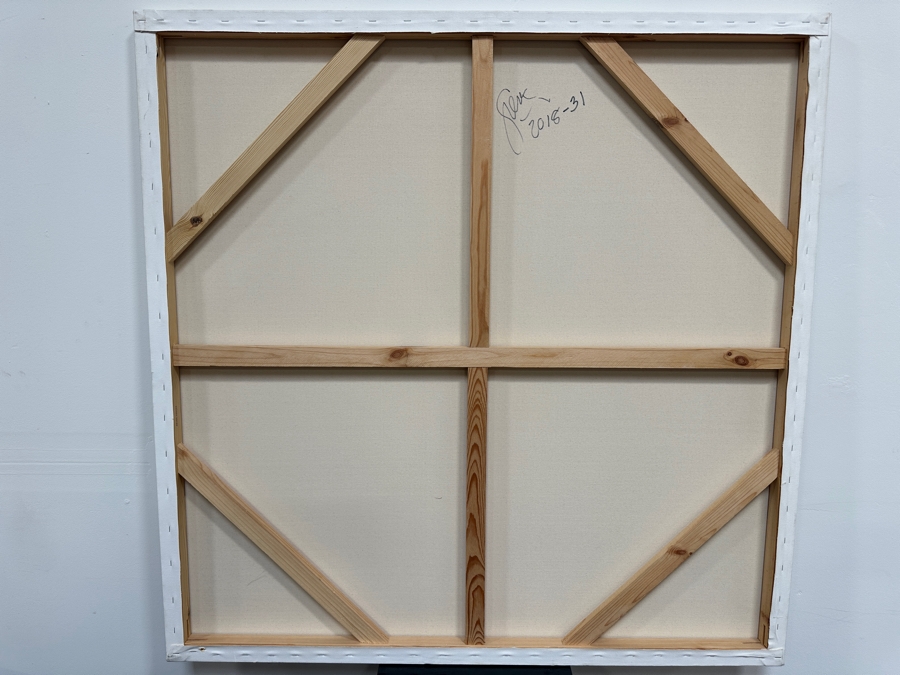 Gerrit Greve (1948-2024, Cardiff by the Sea, CA) Original Acrylic Painting On Canvas 2018 Signed Verso 48' X 48' Estimate $2,304 - $2,880 [Photo 5]