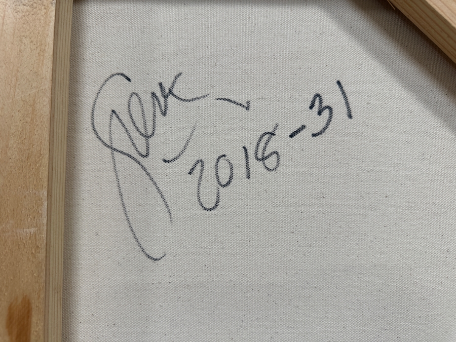 Gerrit Greve (1948-2024, Cardiff by the Sea, CA) Original Acrylic Painting On Canvas 2018 Signed Verso 48' X 48' Estimate $2,304 - $2,880 [Photo 6]