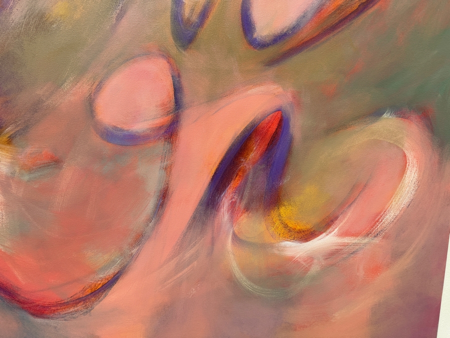 Gerrit Greve (1948-2024, Cardiff by the Sea, CA) Original Acrylic Painting On Canvas 2018 Signed Verso 48' X 48' Estimate $2,304 - $2,880 [Photo 3]