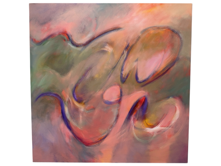 Gerrit Greve (1948-2024, Cardiff by the Sea, CA) Original Acrylic Painting On Canvas 2018 Signed Verso 48' X 48' Estimate $2,304 - $2,880