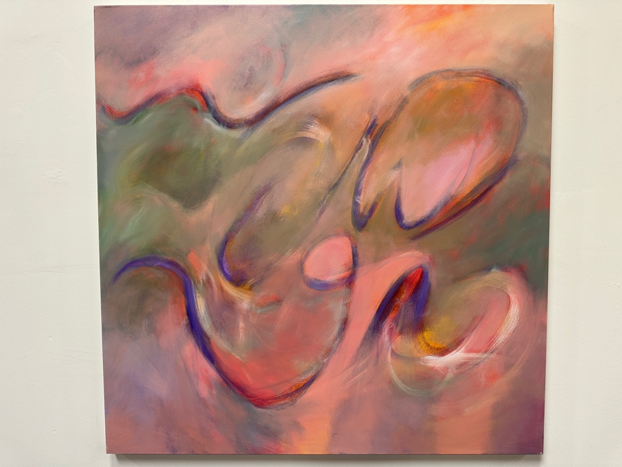 Gerrit Greve (1948-2024, Cardiff by the Sea, CA) Original Acrylic Painting On Canvas 2018 Signed Verso 48' X 48' Estimate $2,304 - $2,880 [Photo 2]