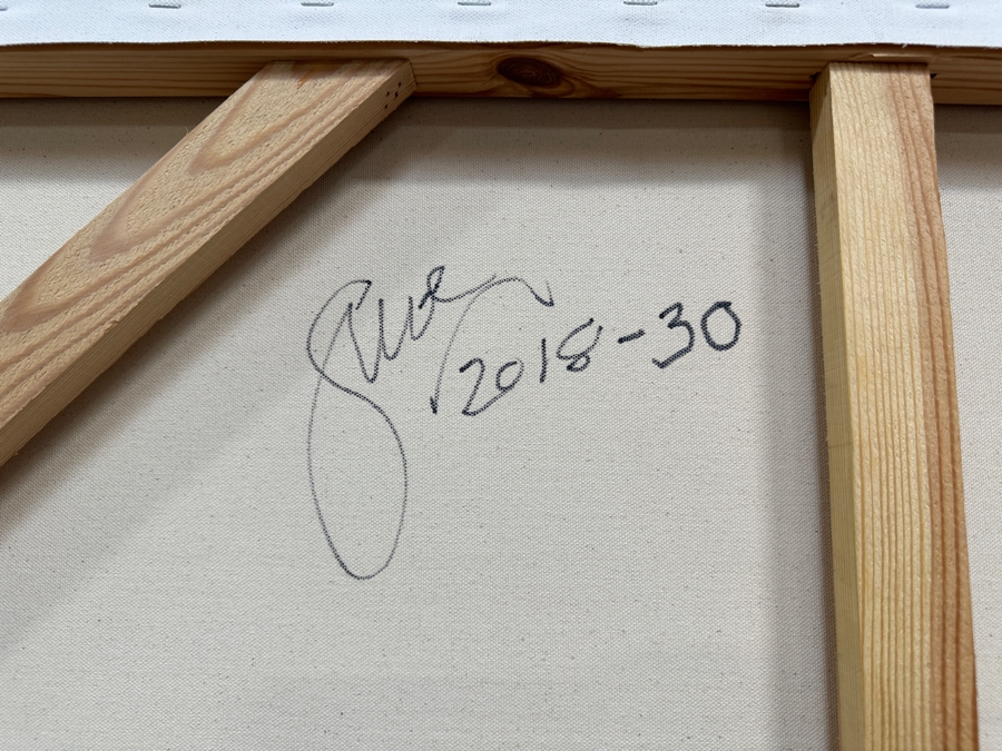 Gerrit Greve (1948-2024, Cardiff by the Sea, CA) Original Acrylic Painting On Canvas 2018 Signed Lower Right 48' X 48' Estimate $2,304 - $2,880 [Photo 8]