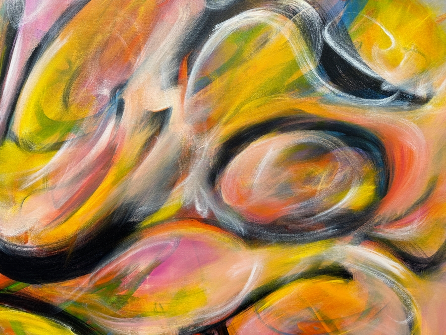 Gerrit Greve (1948-2024, Cardiff by the Sea, CA) Original Acrylic Painting On Canvas 2018 Signed Lower Right 48' X 48' Estimate $2,304 - $2,880 [Photo 3]