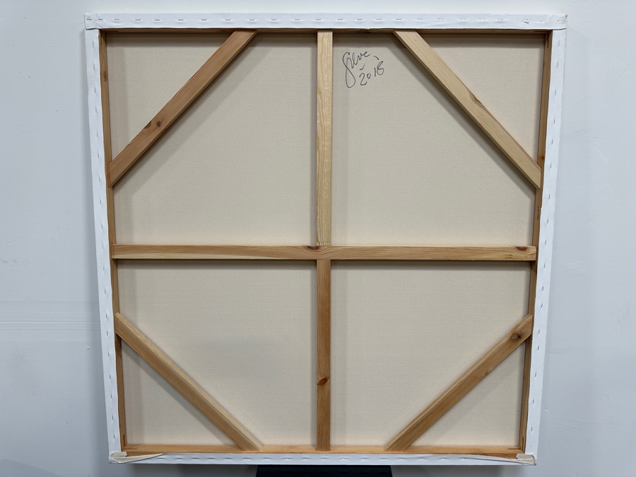 Gerrit Greve (1948-2024, Cardiff by the Sea, CA) Original Acrylic Painting On Canvas 2018 Signed Verso 48' X 48' Estimate $2,304 - $2,880 [Photo 5]