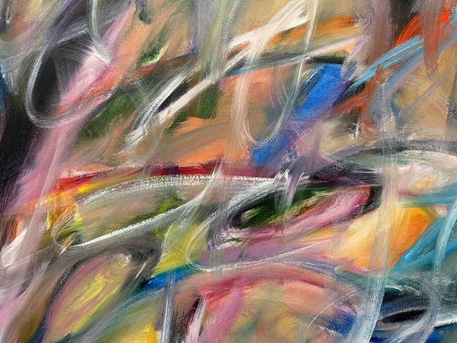 Gerrit Greve (1948-2024, Cardiff by the Sea, CA) Original Acrylic Painting On Canvas 2018 Signed Verso 48' X 48' Estimate $2,304 - $2,880 [Photo 3]