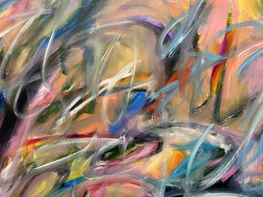 Gerrit Greve (1948-2024, Cardiff by the Sea, CA) Original Acrylic Painting On Canvas 2018 Signed Verso 48' X 48' Estimate $2,304 - $2,880 [Photo 4]