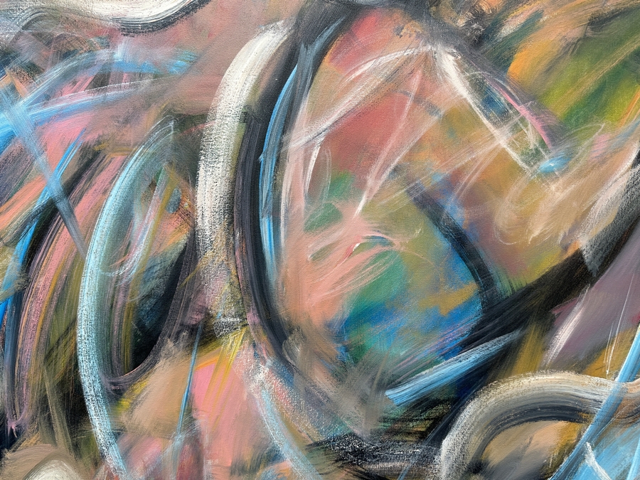 Gerrit Greve (1948-2024, Cardiff by the Sea, CA) Original Acrylic Painting On Canvas Signed Lower Left 48' X 48' Estimate $2,304 - $2,880 [Photo 4]