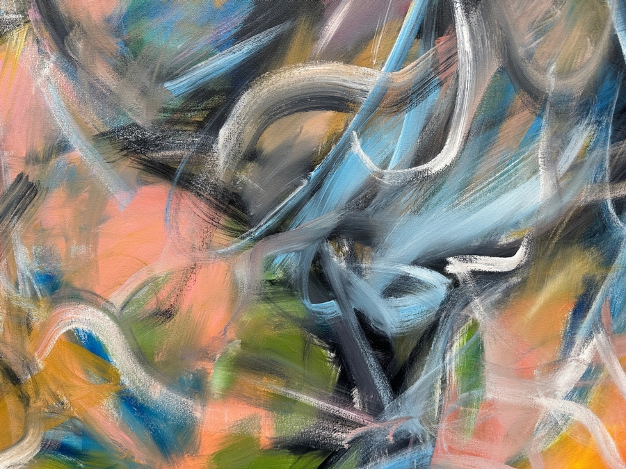 Gerrit Greve (1948-2024, Cardiff by the Sea, CA) Original Acrylic Painting On Canvas Signed Lower Left 48' X 48' Estimate $2,304 - $2,880 [Photo 3]