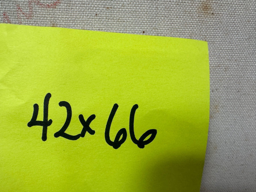 Gerrit Greve (1948-2024, Cardiff by the Sea, CA) Original Acrylic Diptych Painting On Canvas Titled 'Kelp Eddies Remembered' Signed Verso 84' X 66' Estimate $5,544 - $6,930 [Photo 11]