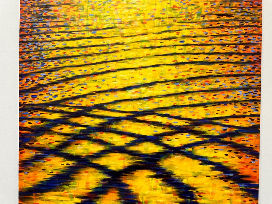 Gerrit Greve (1948-2024, Cardiff by the Sea, CA) Original Acrylic Painting On Canvas Titled 'Always' 2019 Signed Lower Left And Verso 48' X 60' Estimate $2,880 - $3,600 [Photo 4]