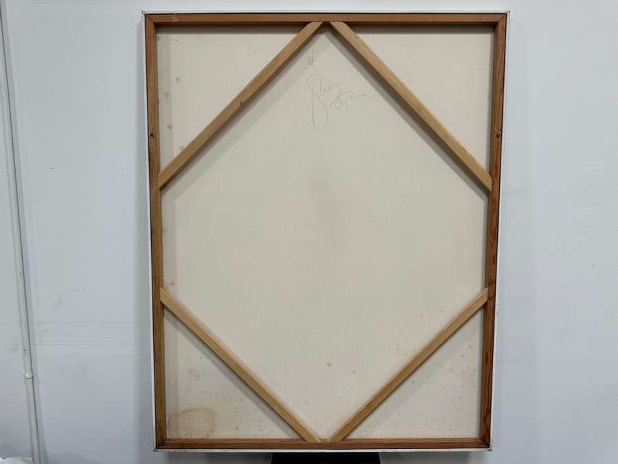 Gerrit Greve (1948-2024, Cardiff by the Sea, CA) Original Acrylic Painting On Canvas Titled 'Mystery' 2004 Signed Verso 48' X 60' Estimate $2,880 - $3,600 [Photo 6]