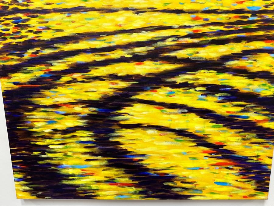 Gerrit Greve (1948-2024, Cardiff by the Sea, CA) Original Acrylic Painting On Canvas Titled 'Morning Glory!!' 2019 Signed Verso 48' X 60' Estimate $2,880 - $3,600 [Photo 3]