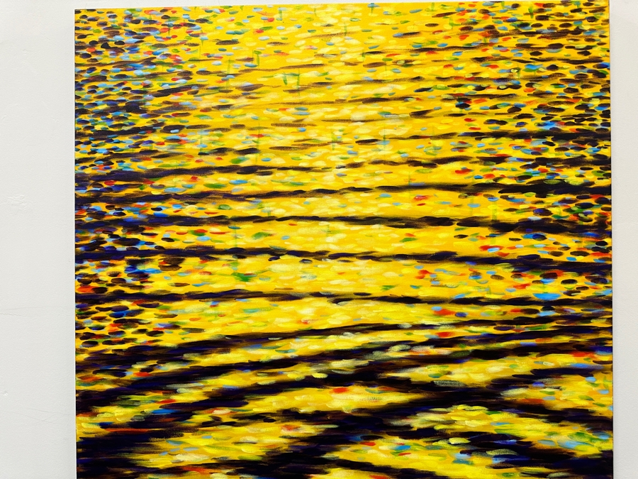 Gerrit Greve (1948-2024, Cardiff by the Sea, CA) Original Acrylic Painting On Canvas Titled 'Morning Glory!!' 2019 Signed Verso 48' X 60' Estimate $2,880 - $3,600 [Photo 4]