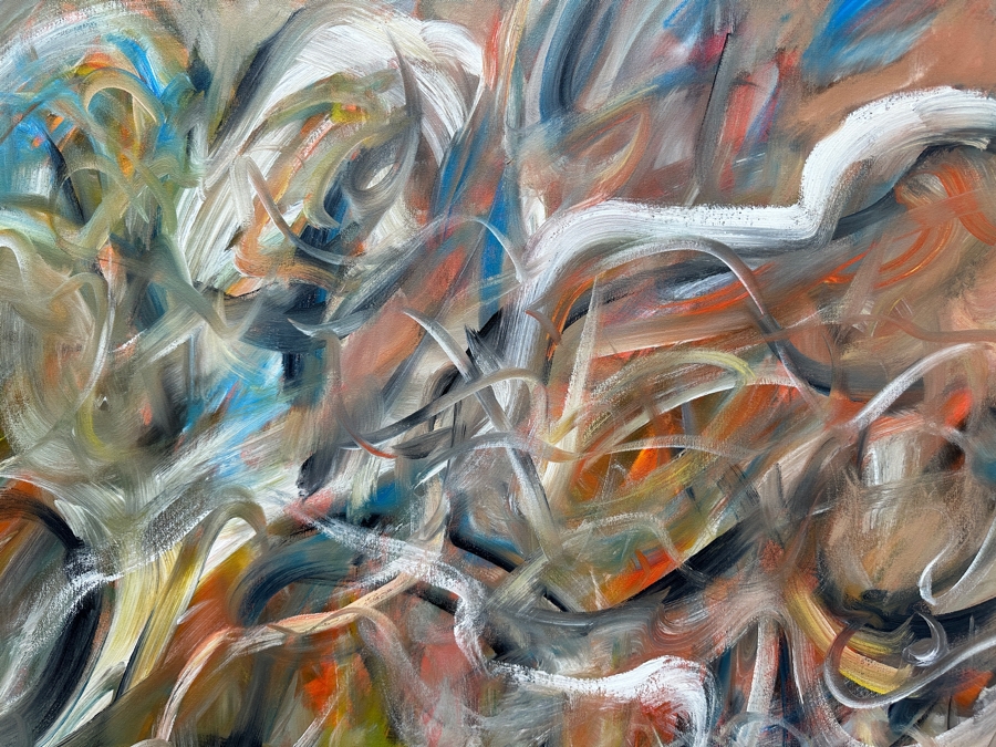 Gerrit Greve (1948-2024, Cardiff by the Sea, CA) Original Acrylic Painting On Canvas Signed Lower Right 48' X 60' Estimate $2,880 - $3,600 [Photo 4]