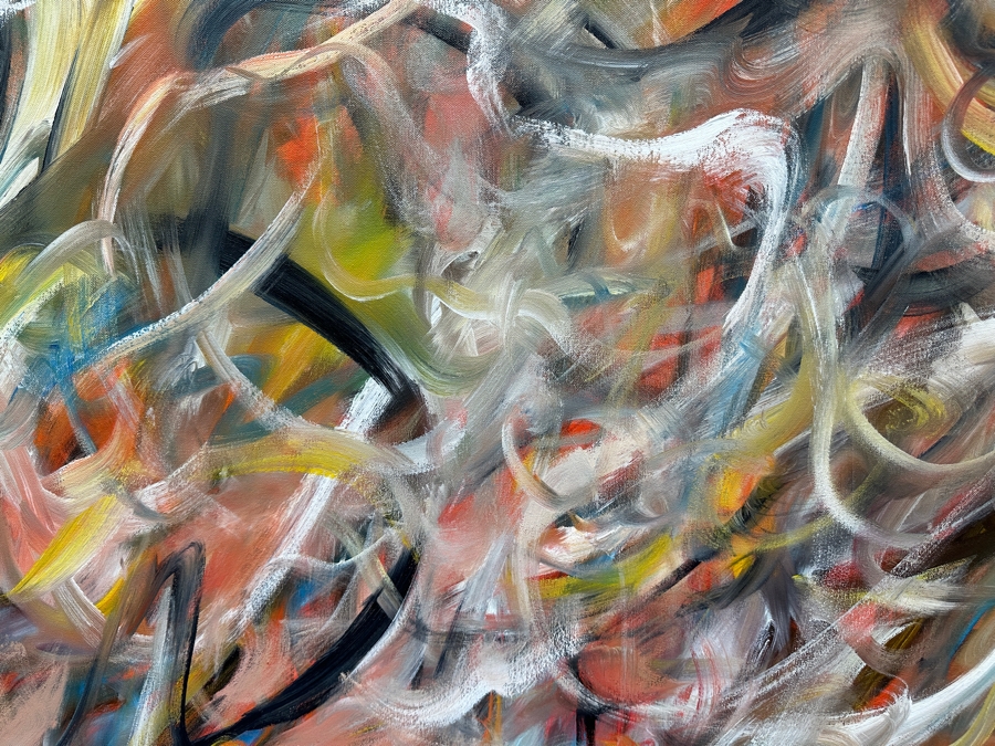 Gerrit Greve (1948-2024, Cardiff by the Sea, CA) Original Acrylic Painting On Canvas Signed Lower Right 48' X 60' Estimate $2,880 - $3,600 [Photo 3]