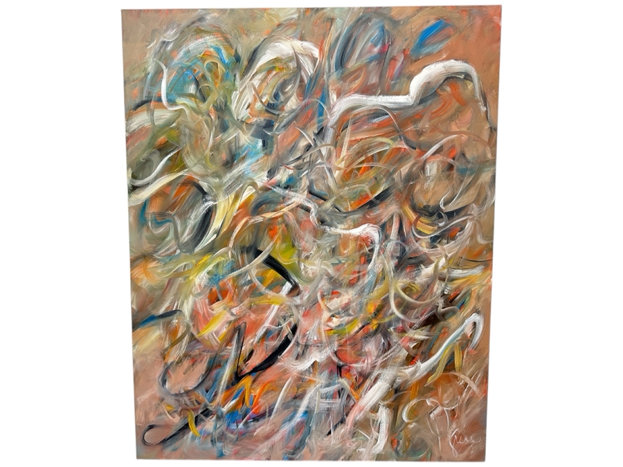 Gerrit Greve (1948-2024, Cardiff by the Sea, CA) Original Acrylic Painting On Canvas Signed Lower Right 48' X 60' Estimate $2,880 - $3,600 [Photo 1]