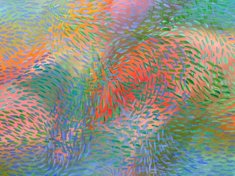 Gerrit Greve (1948-2024, Cardiff by the Sea, CA) Original Acrylic Painting On Canvas 2012 Signed Verso 60' X 48' Estimate $2,880 - $3,600 [Photo 3]