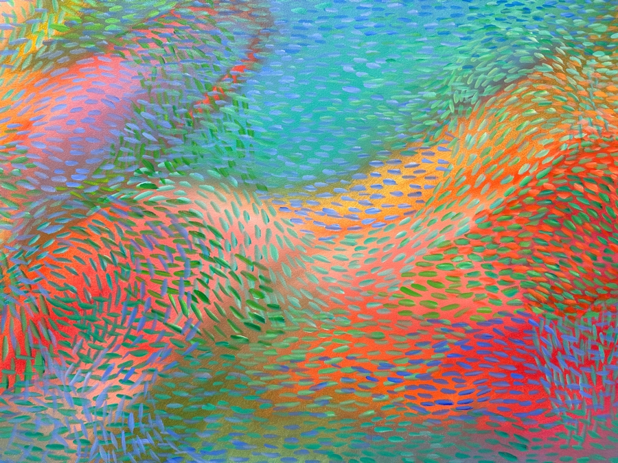 Gerrit Greve (1948-2024, Cardiff by the Sea, CA) Original Acrylic Painting On Canvas 2012 Signed Verso 60' X 48' Estimate $2,880 - $3,600 [Photo 4]