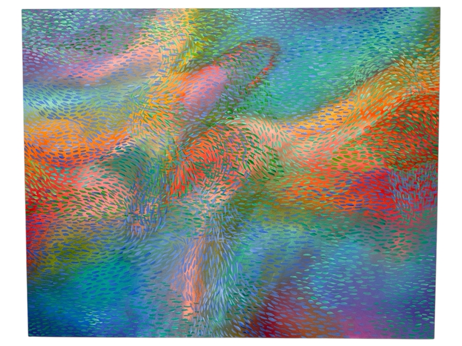 Gerrit Greve (1948-2024, Cardiff by the Sea, CA) Original Acrylic Painting On Canvas 2012 Signed Verso 60' X 48' Estimate $2,880 - $3,600
