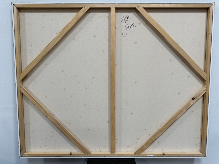 Gerrit Greve (1948-2024, Cardiff by the Sea, CA) Original Acrylic Painting On Canvas 2012 Signed Verso 60' X 48' Estimate $2,880 - $3,600 [Photo 5]